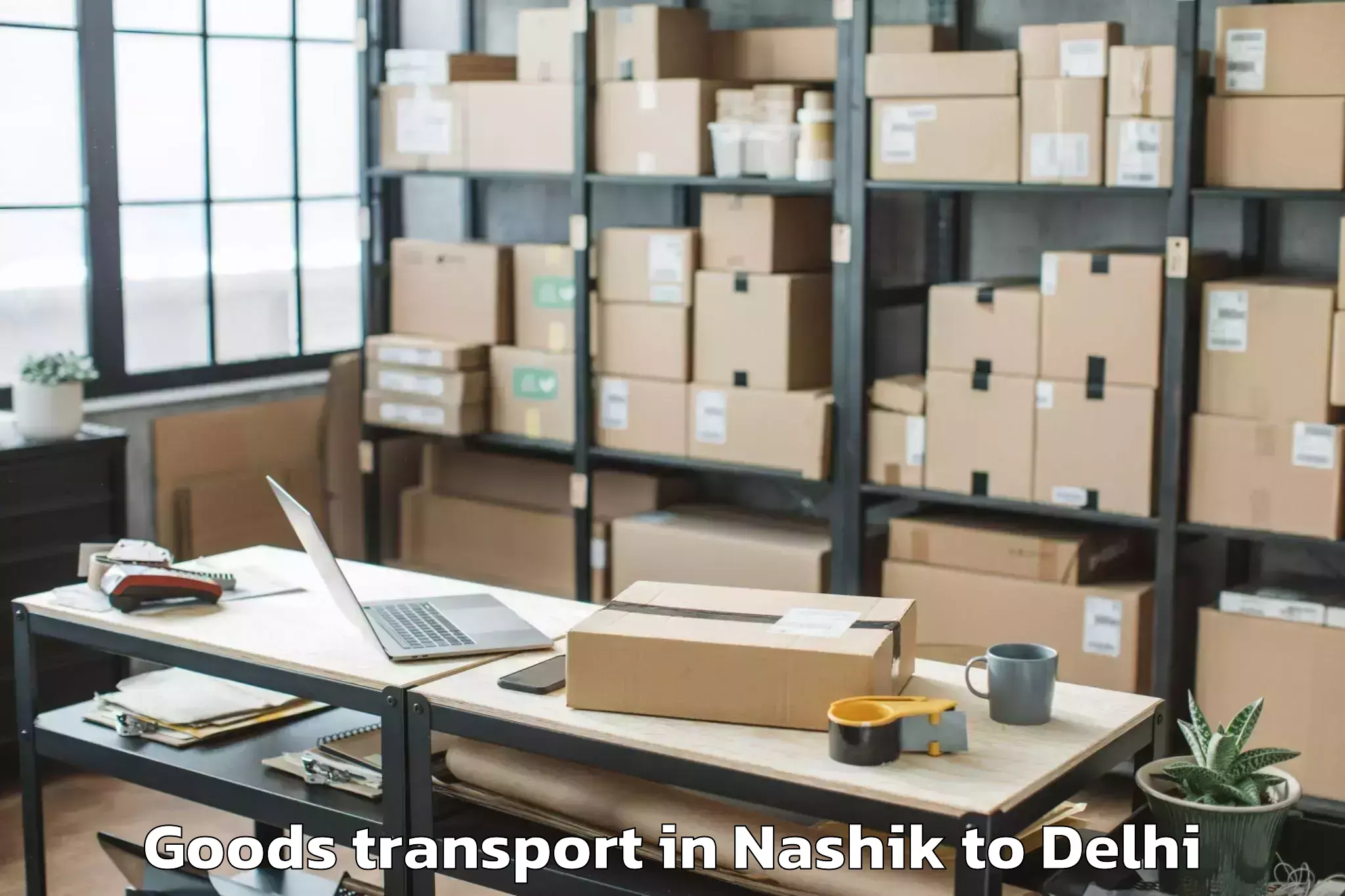 Professional Nashik to Karol Bagh Goods Transport